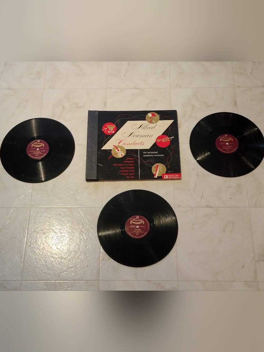 ALFRED NEWMAN CONDUCTS 78 RPM 3 Record Set